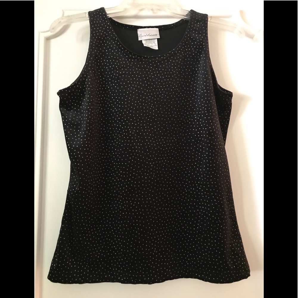 Camisole a petits pois tissu velouté